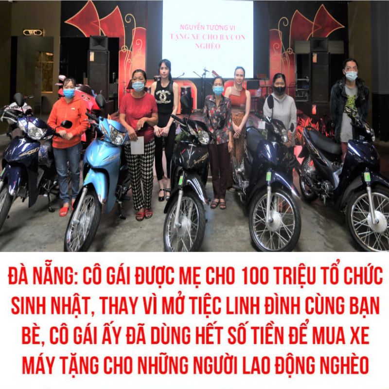 Cô gái dùng hơn 100 triệu tiền mẹ cho sinh nhật để làm điều này cho người nghèo ở Đà Nẵng