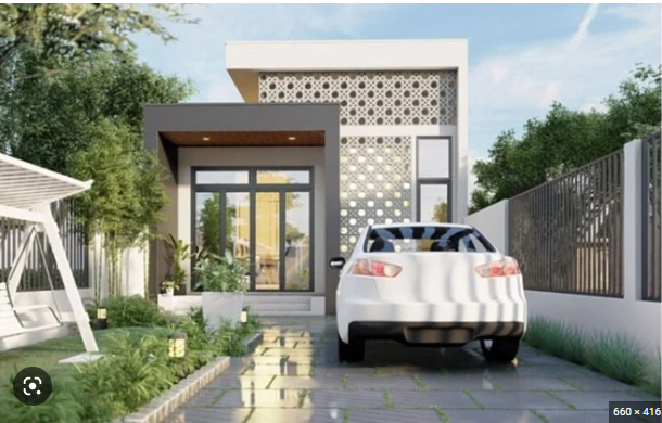 Những mẫu nhà mái bằng 1 tầng đẹp hút mắt