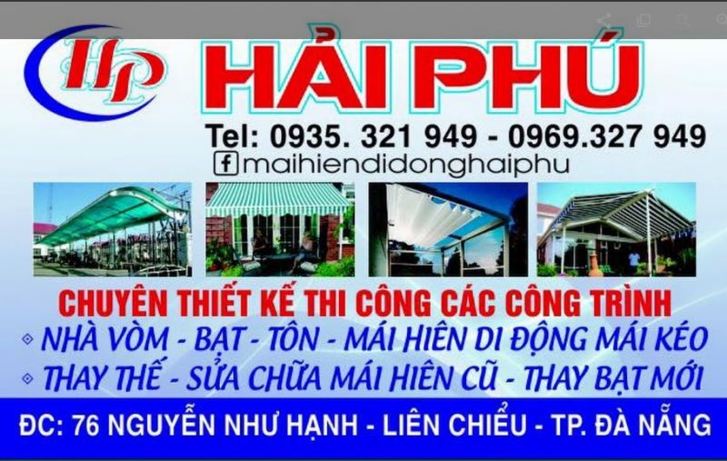‘Lưu liền tay’ top 5 dịch vụ lắp đặt mái hiên di động chất lượng tại Đà Nẵng