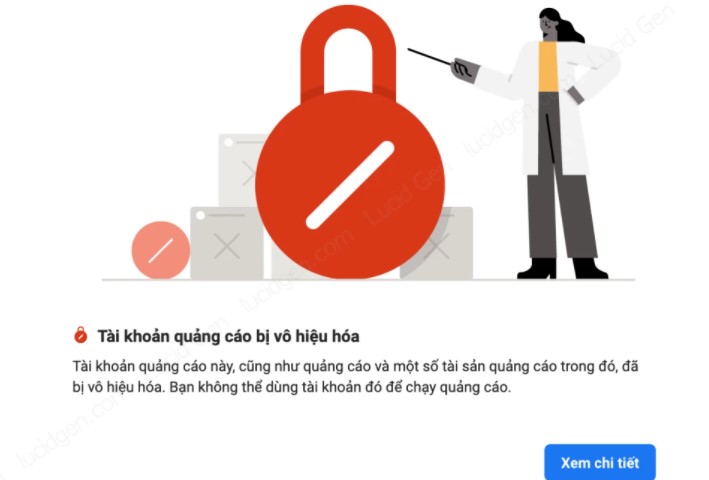 Nhận mở tài khoản quảng cáo bị vô hiệu hóa